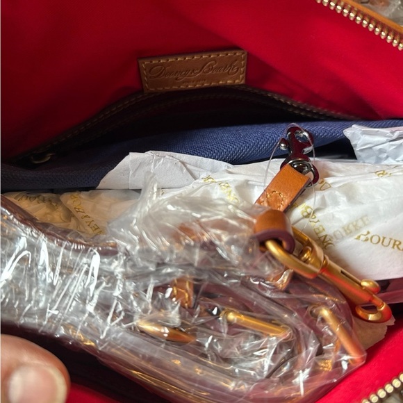 NWT Dooney & Bourke Florentine Domed Satchel in Natural - Picture 10 of 10